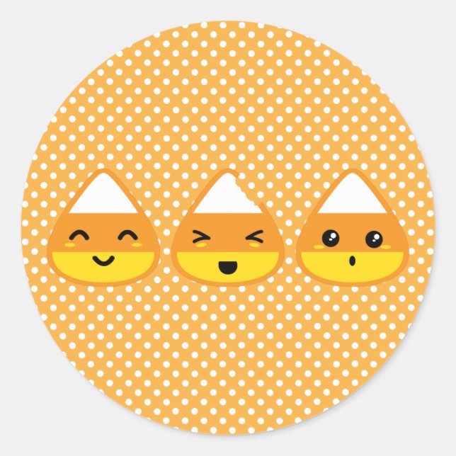 Adesivo Kawaii Candy Corn Stickers (Frente)