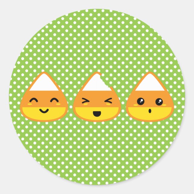Adesivo Kawaii Candy Corn Stickers (Frente)