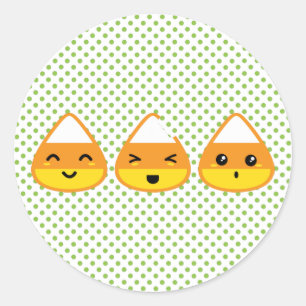 Adesivo Kawaii Candy Corn Stickers