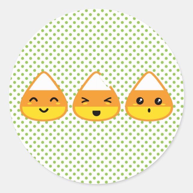 Adesivo Kawaii Candy Corn Stickers (Frente)