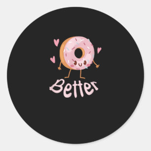 Adesivo Kawaii Casal Combinando Café E Donut Melhor Juntos