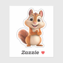 Kawaii Chibi Cute Cartoon Chipmunk