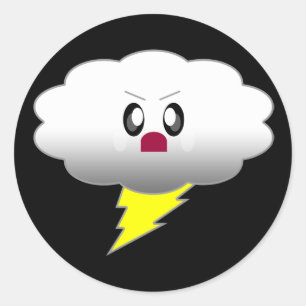 ADESIVO KAWAII CLOUD LIGHTNING THBRSTORM
