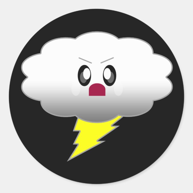 ADESIVO KAWAII CLOUD LIGHTNING THBRSTORM (Frente)