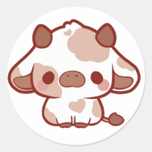 Adesivo Kawaii Cow