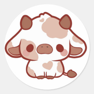 Adesivo Kawaii Cow