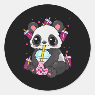 Adesivo Kawaii Cute Anime Panda Boba Bubble Tea Otaku Men