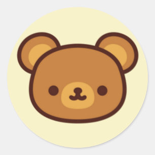 Adesivo Kawaii Cute Bear Sticker