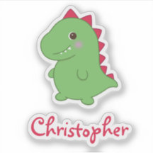 Kawaii Cute Chibi Green Dino T-Rex Nome