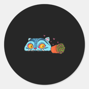 Adesivo Kawaii Demon Cat Engraçado Anime Otaku Japonês