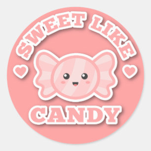 Adesivo Kawaii e Sweet Like Candy
