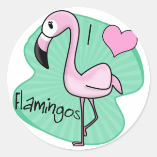 Adesivo Kawaii Flamingo Gifts