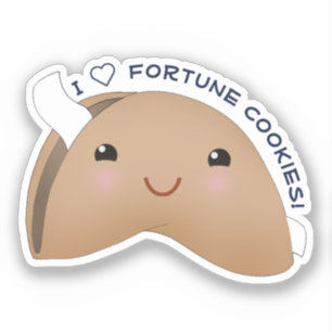 Adesivo Kawaii Fortune Cookie