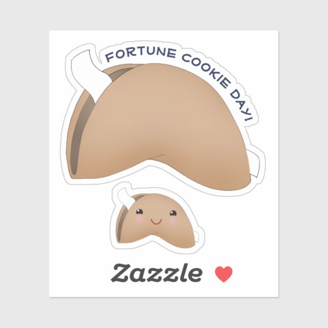 Adesivo Kawaii Fortune Cookie (Folha)