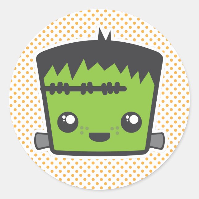Adesivo Kawaii Frankenstein Stickers (Frente)
