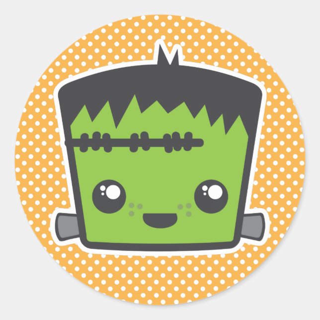 Adesivo Kawaii Frankenstein Stickers (Frente)