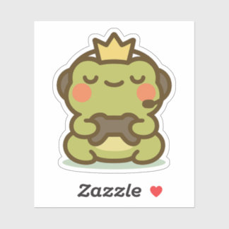Adesivo Kawaii Gamer Sapo Sticker