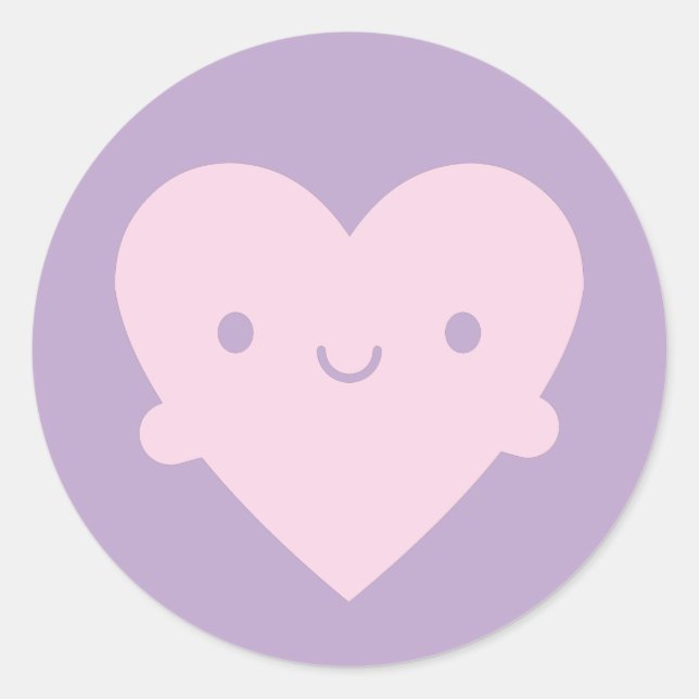 Adesivo Kawaii Heart Hugs (Frente)