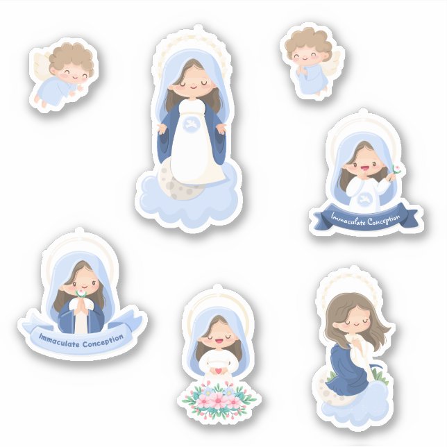 Adesivo Kawaii Immaculate Conception Sticker (Frente)