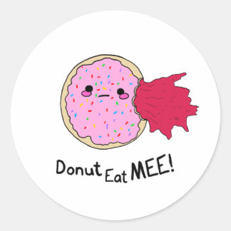 Adesivo Kawaii Jam Donut Coma Me