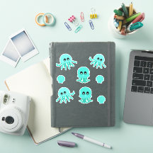 Kawaii Jellyfish — Conjunto de Autocolantes
