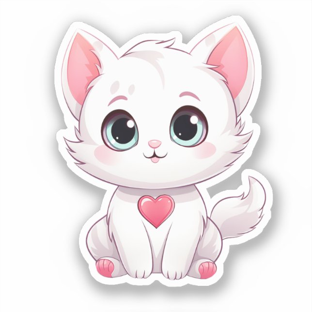 Adesivo Kawaii Kittens (Frente)