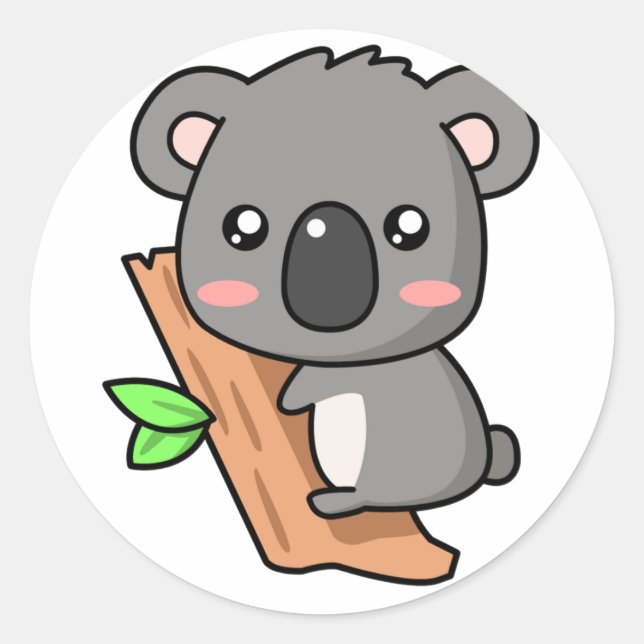 Adesivo Kawaii Koala (Frente)