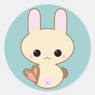 Adesivo Kawaii Kokeshi Bunny Sticker