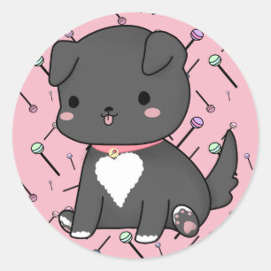 Adesivo Kawaii Lollipop Pup Sticker