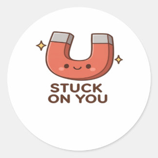 Adesivo Kawaii Magnet Stuck On You Cute Playful Style