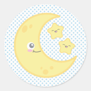 Adesivo Kawaii Moon e Stars Stickers