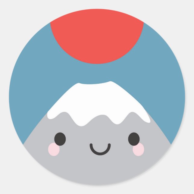 Adesivo Kawaii Mt Fuji San (Frente)