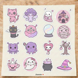 Adesivo Kawaii Mystical Haunts Sticker Pack