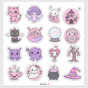 Adesivo Kawaii Mystical Haunts Sticker Pack