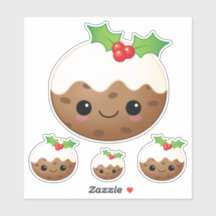 Kawaii Natal Pudim Bonito Cartoon Xmas Set 4