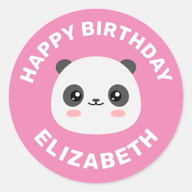 Adesivo Kawaii Panda (Frente)