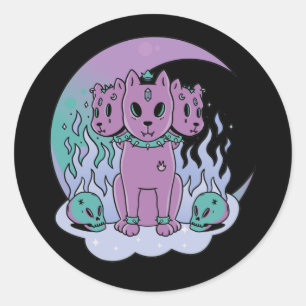 Adesivo Kawaii Pastel Cores Góticos Góticos Cachorros Clás