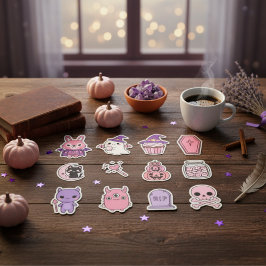 Adesivo Kawaii Pastel Moonlight Magic Sticker Pack