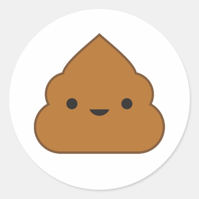 Adesivo Kawaii Poop Sticker (Frente)