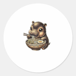 Adesivo Kawaii Ramen Anime Vintage Kawaii Moo Deng Japanes