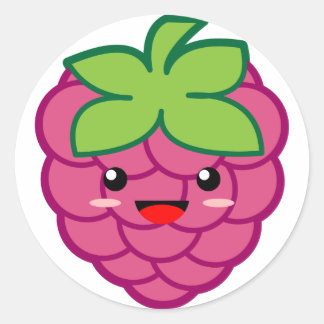 Adesivo Kawaii Raspberry
