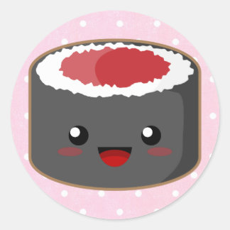 Adesivo Kawaii Salmon Roll