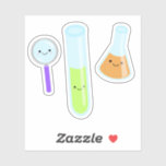 Adesivo Kawaii Science Test Tube Tampão para amplificação<br><div class="desc">Kawaii Science Teste Tubo-Vidro-Vidro-Vidro</div>