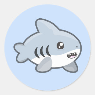 Adesivo Kawaii Shark