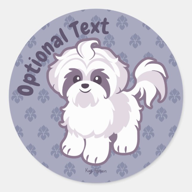 Adesivo Kawaii Shih Tzu (Frente)