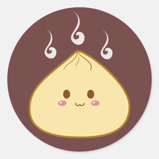 Adesivo Kawaii "SioPao" Meatbun (Frente)
