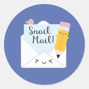 Adesivo Kawaii Snail Mail