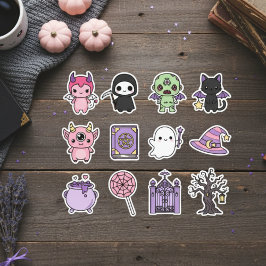 Adesivo Kawaii Spooky & Cute Halloween Sticker Pack