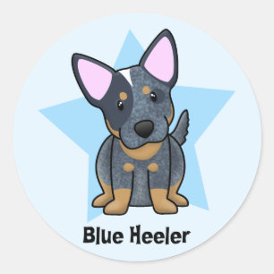 Adesivo Kawaii Star Blue Heeler