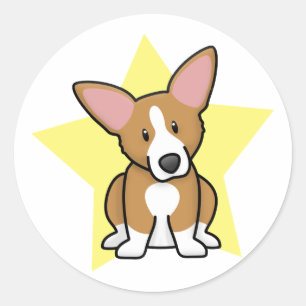 Adesivo Kawaii Star Pembroke Welsh Corgi Stickers